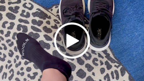 Customer video review of Rowan No Show Tab Lightweight Socks - Evening Tide