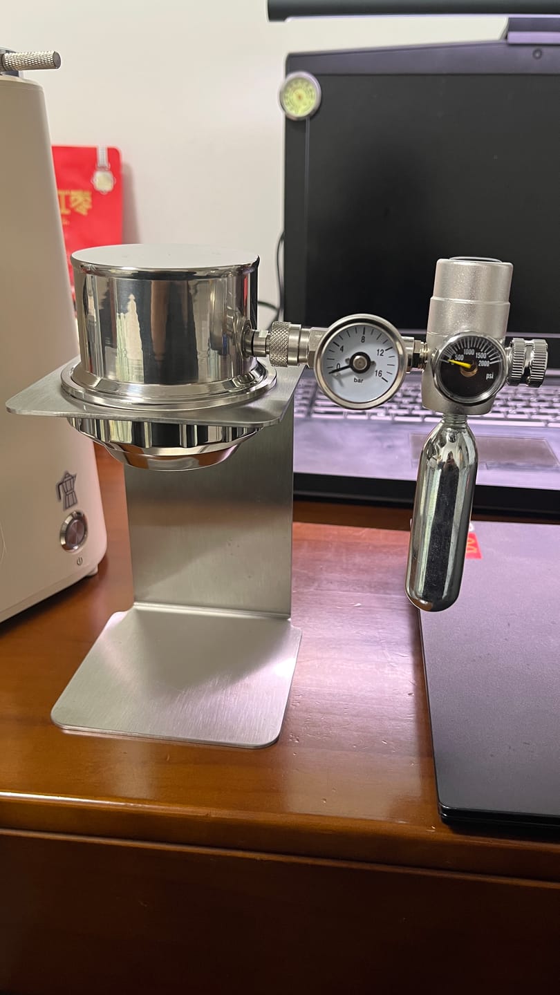 Customer photo review of Lastaforest Pneumatic Espresso Machine