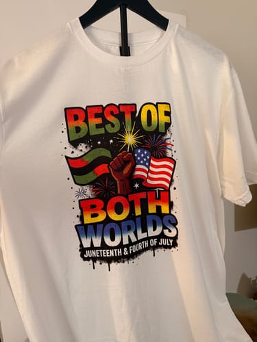 Customer photo review of DTF Printing Mastery: How To Make Tshirts & Transfers From Home