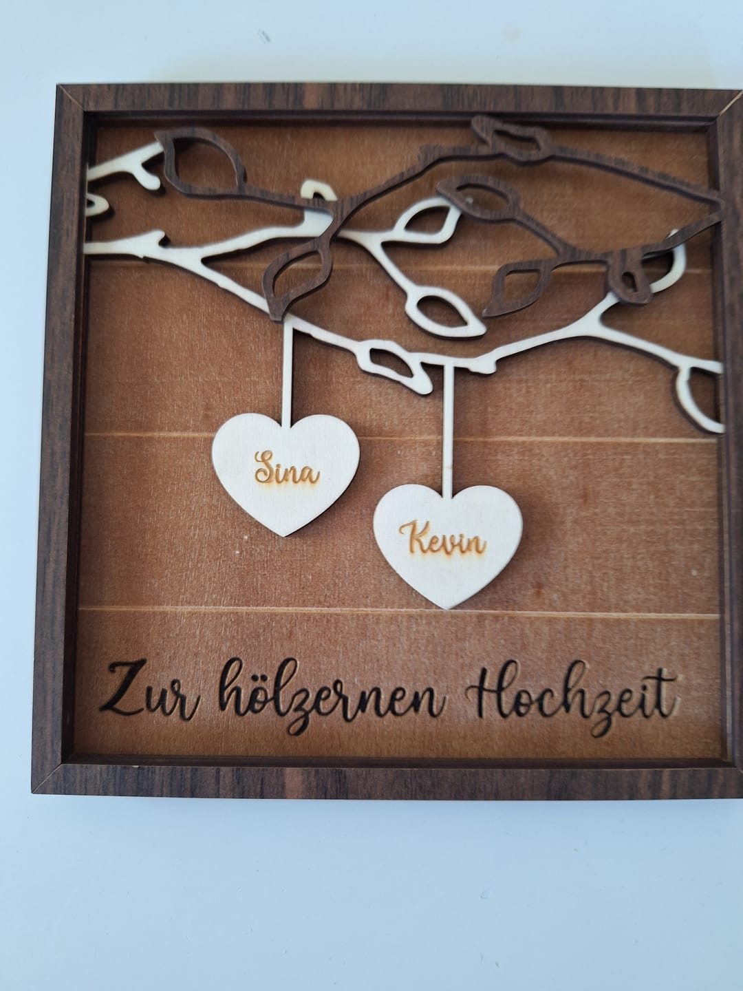 Customer photo review of Du & Ich - Paar-Herzaufsteller