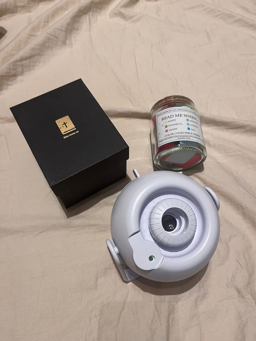Customer photo review of (KIDS GIFTING BUNDLE) Bible Galaxy Full Set (Bible Jar + Projector)
