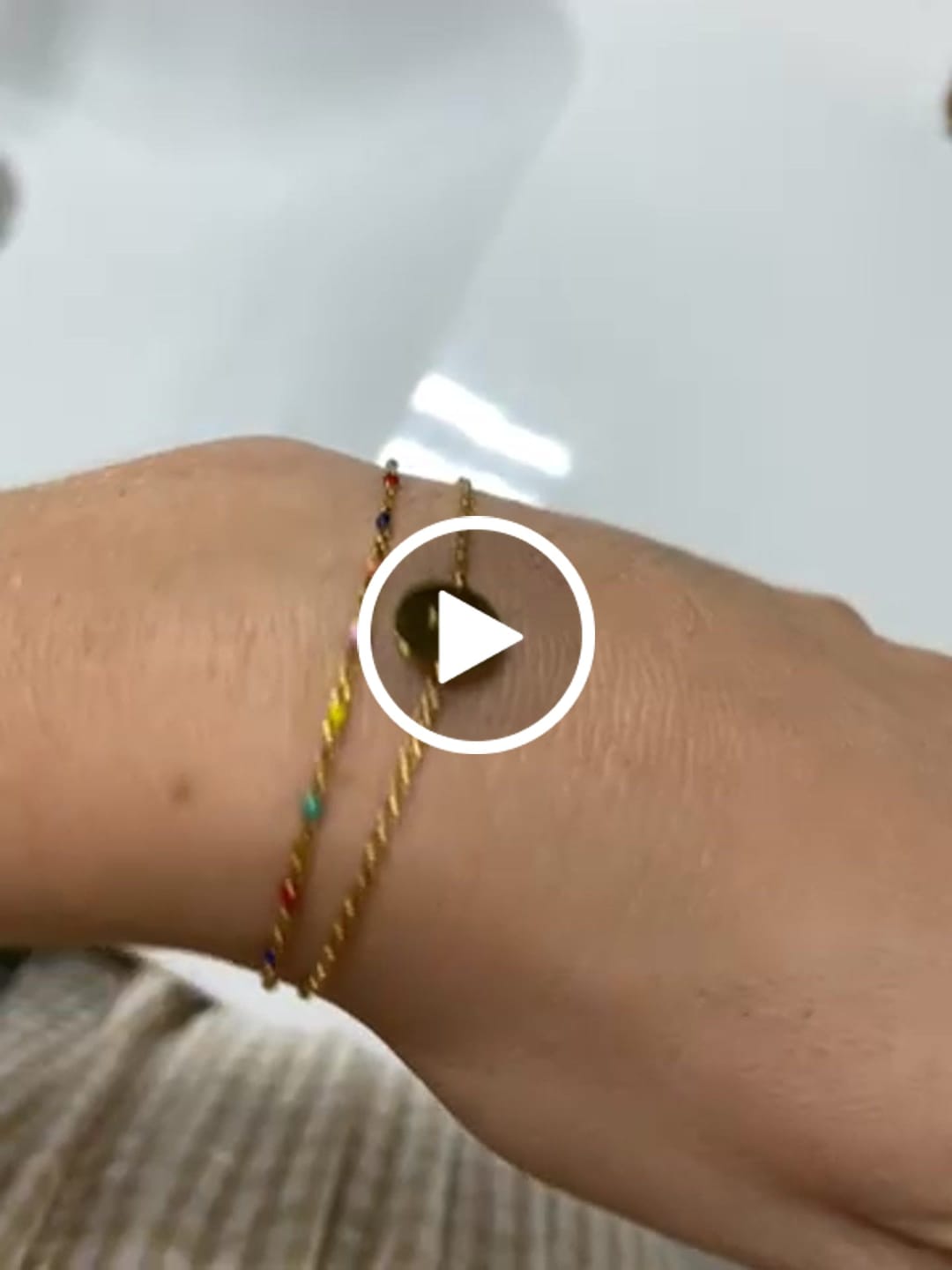 Customer video review of Pulsera Inicial