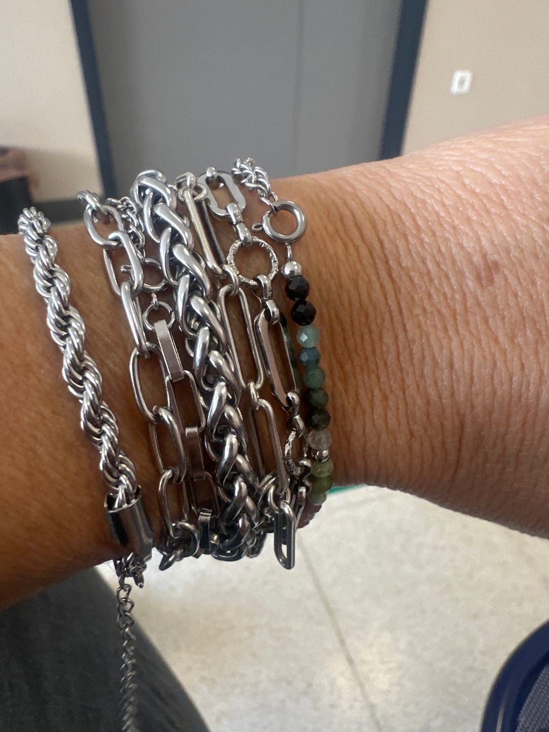 Customer photo review of Pulsera Doble Diseño