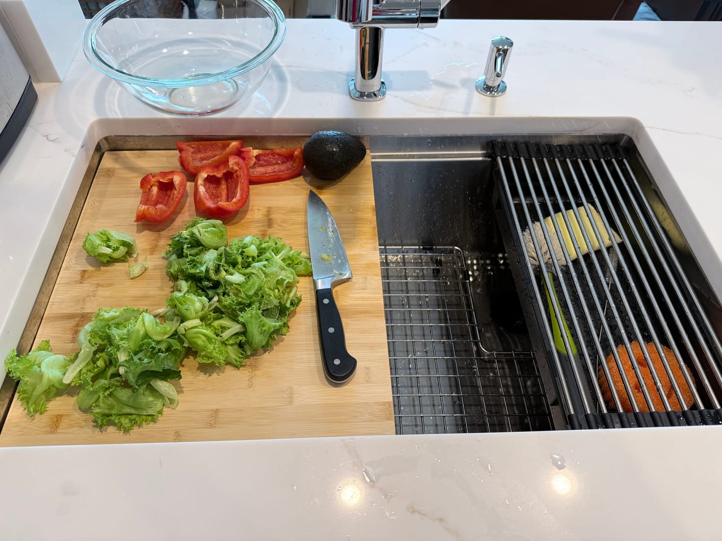 Customer photo review of Soap Caddy and 7" Rollmat (CADDY-SET) - Workstation Sink Accessory
