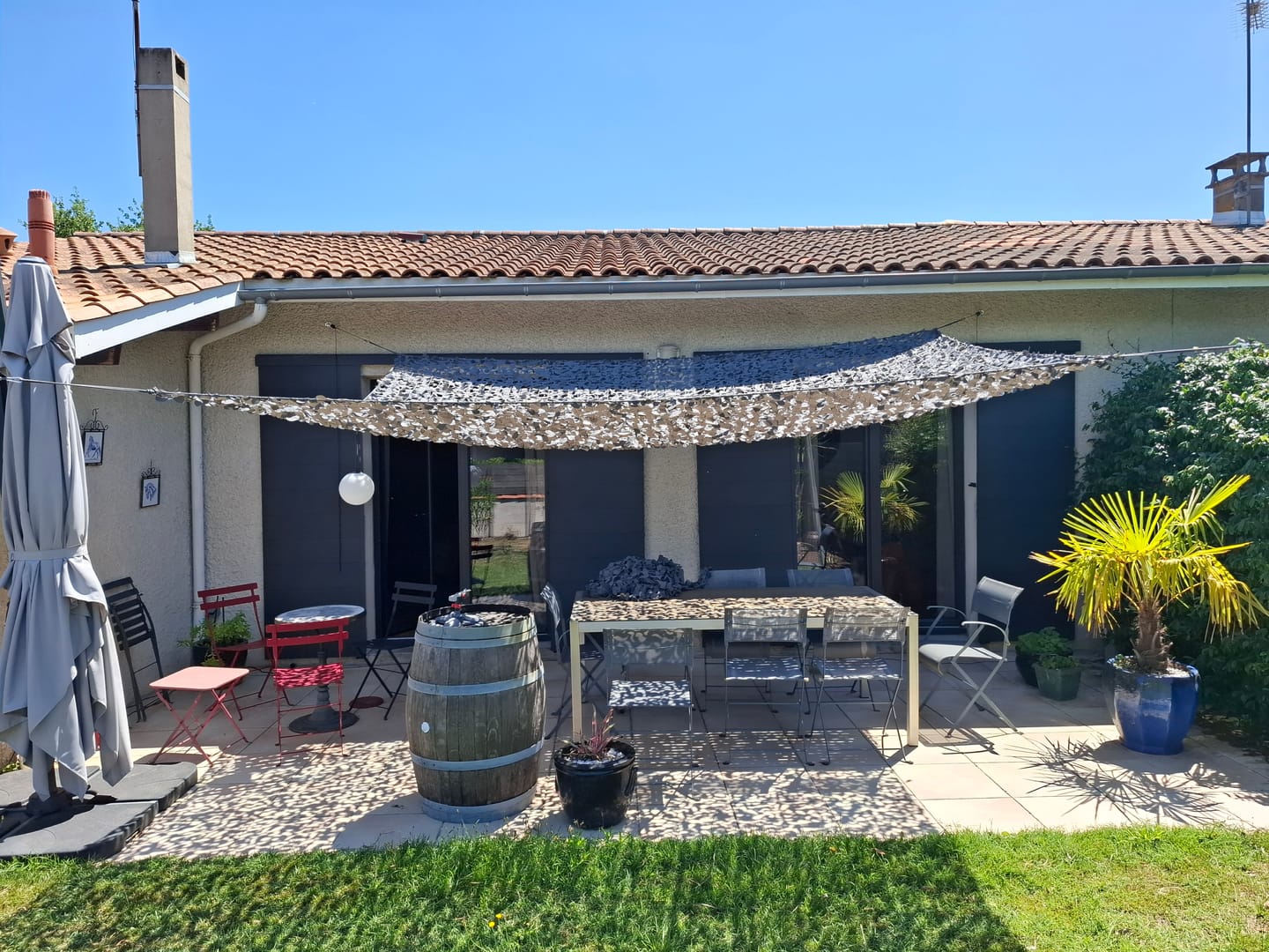 Customer photo review of Mât télescopique en aluminium pour Filet de Camouflage