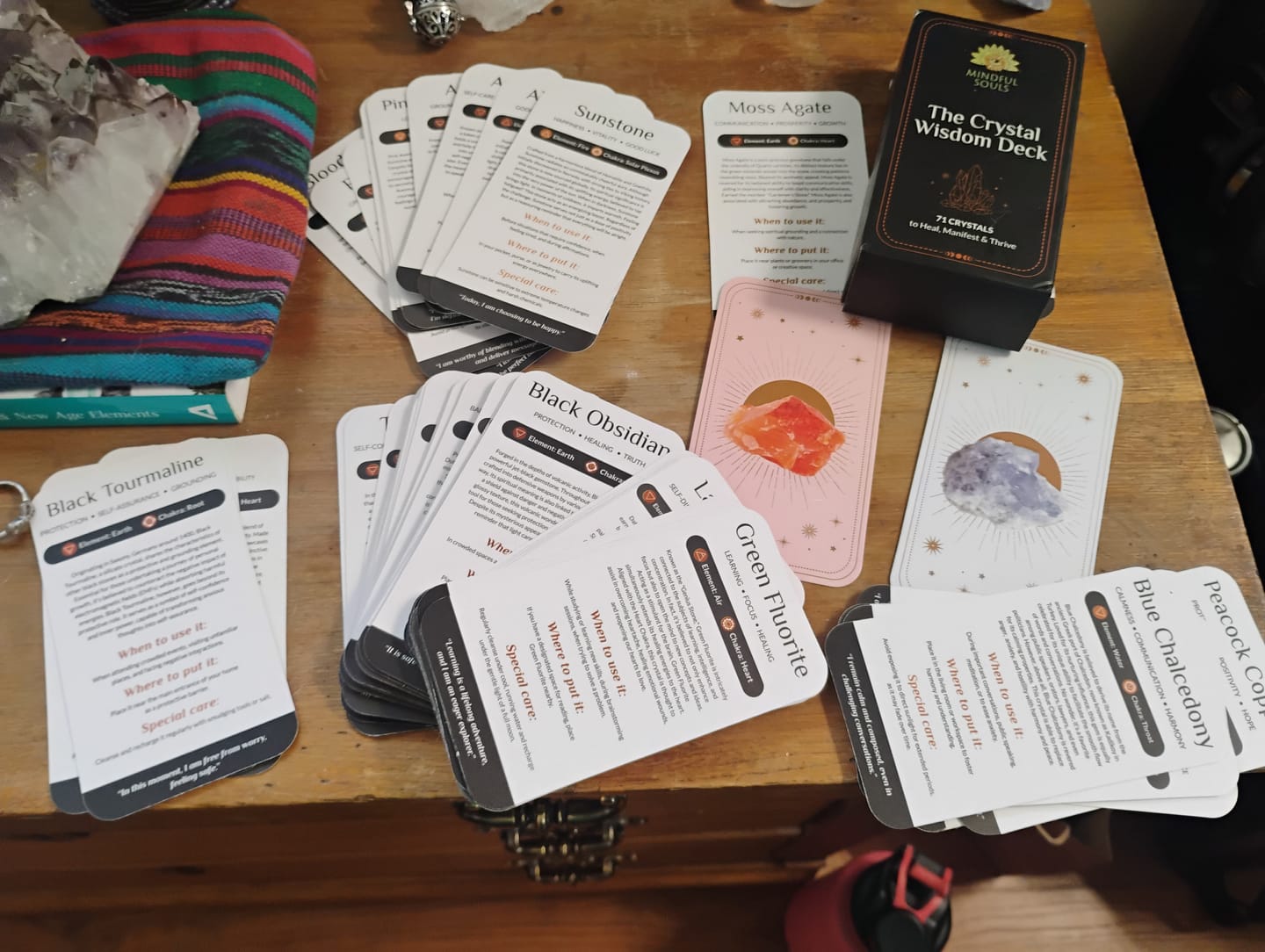 Customer photo review of The Crystal Wisdom Card Deck