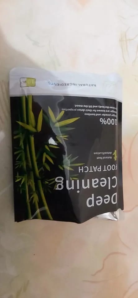 Customer photo review of Bamboo Foot Detox Patches