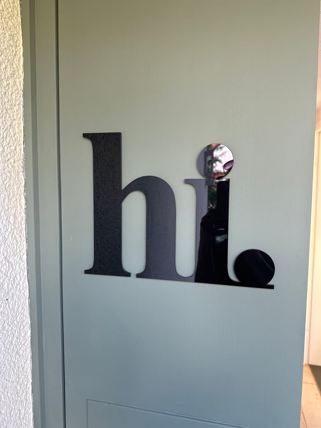 Customer photo review of 3D Schriftzug „hi"