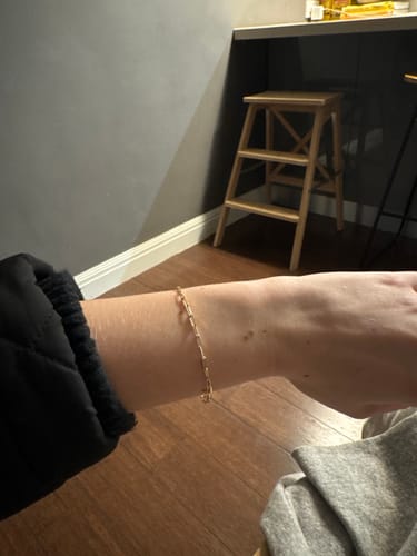 Customer photo review of Paperclip Bracelet in 9ct Yellow Gold
