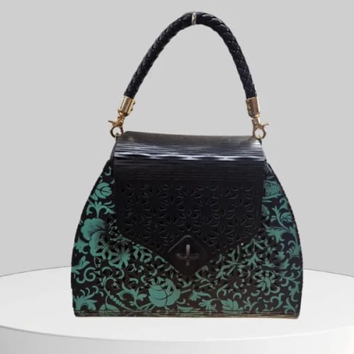 Customer photo review of Laser cut wooden clutch handbag purse svg file