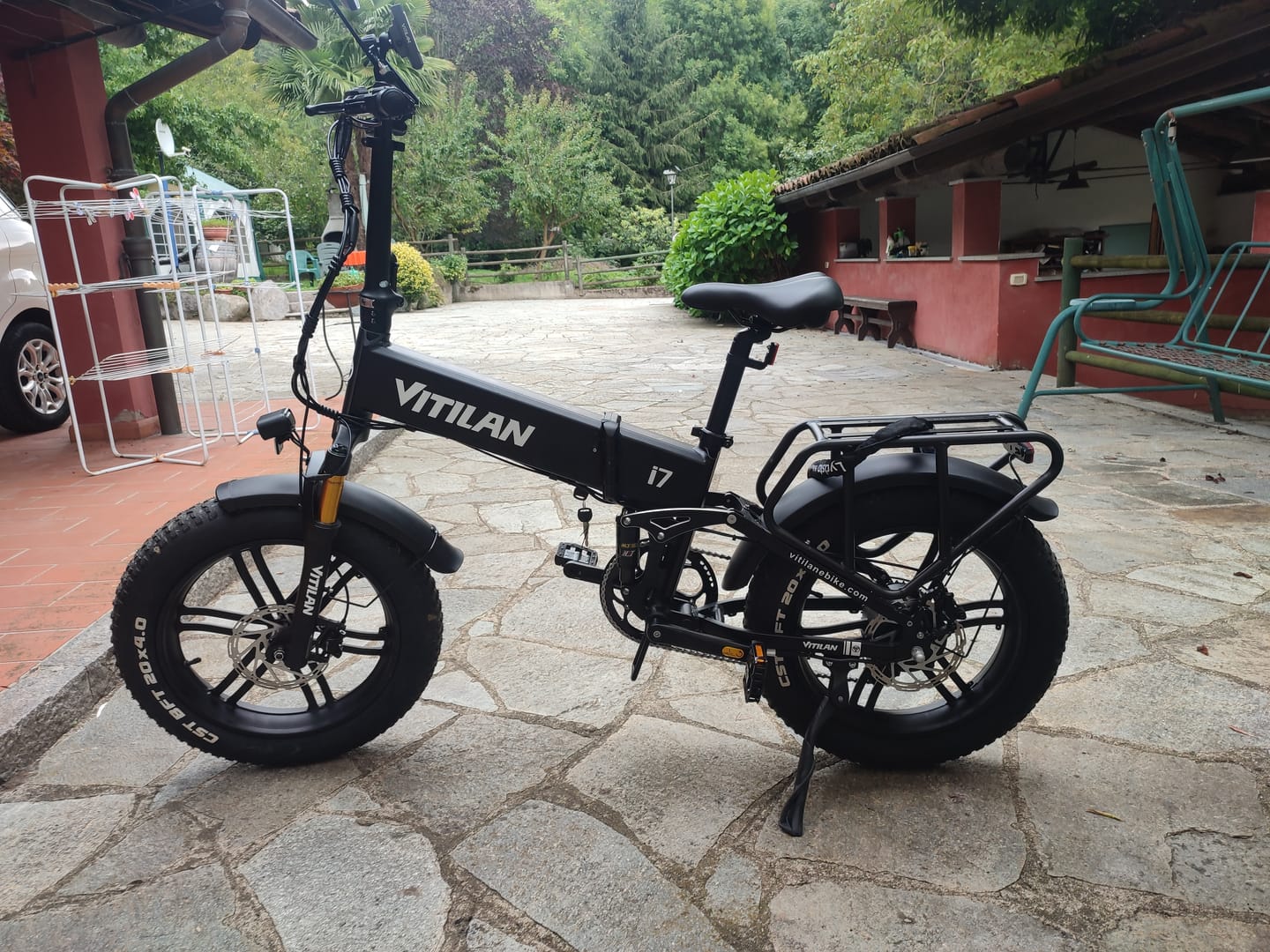 Customer photo review of I7 Pro Folding Full Suspension Electric Bike