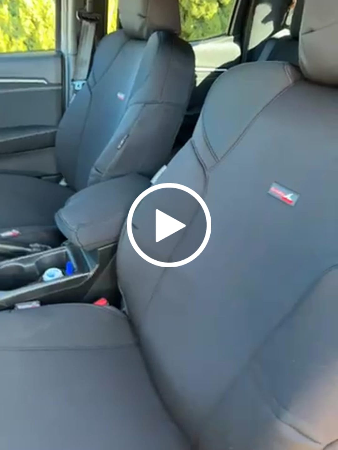 Customer video review of Sharkskin Seat Covers for Isuzu D-MAX SX CREW CAB (July/2020-ON)
