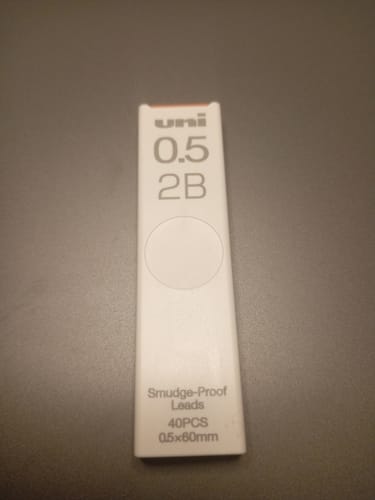 Customer photo review of Uni Smudge Proof - Pack 40 Minas para Portaminas 0.5