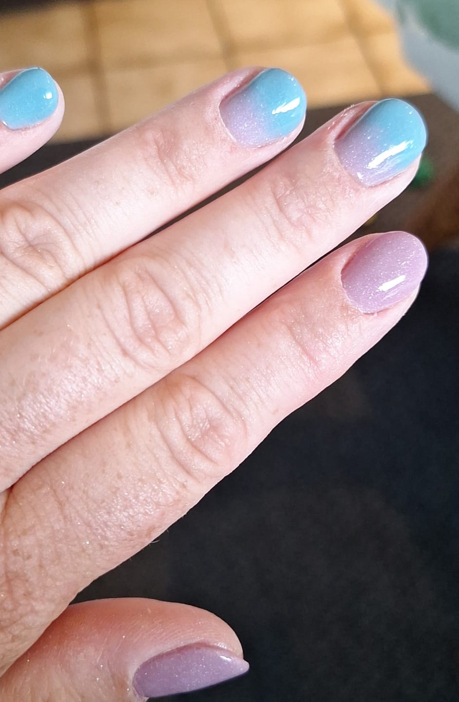 Customer photo review of Violet Sand Dipping Powder