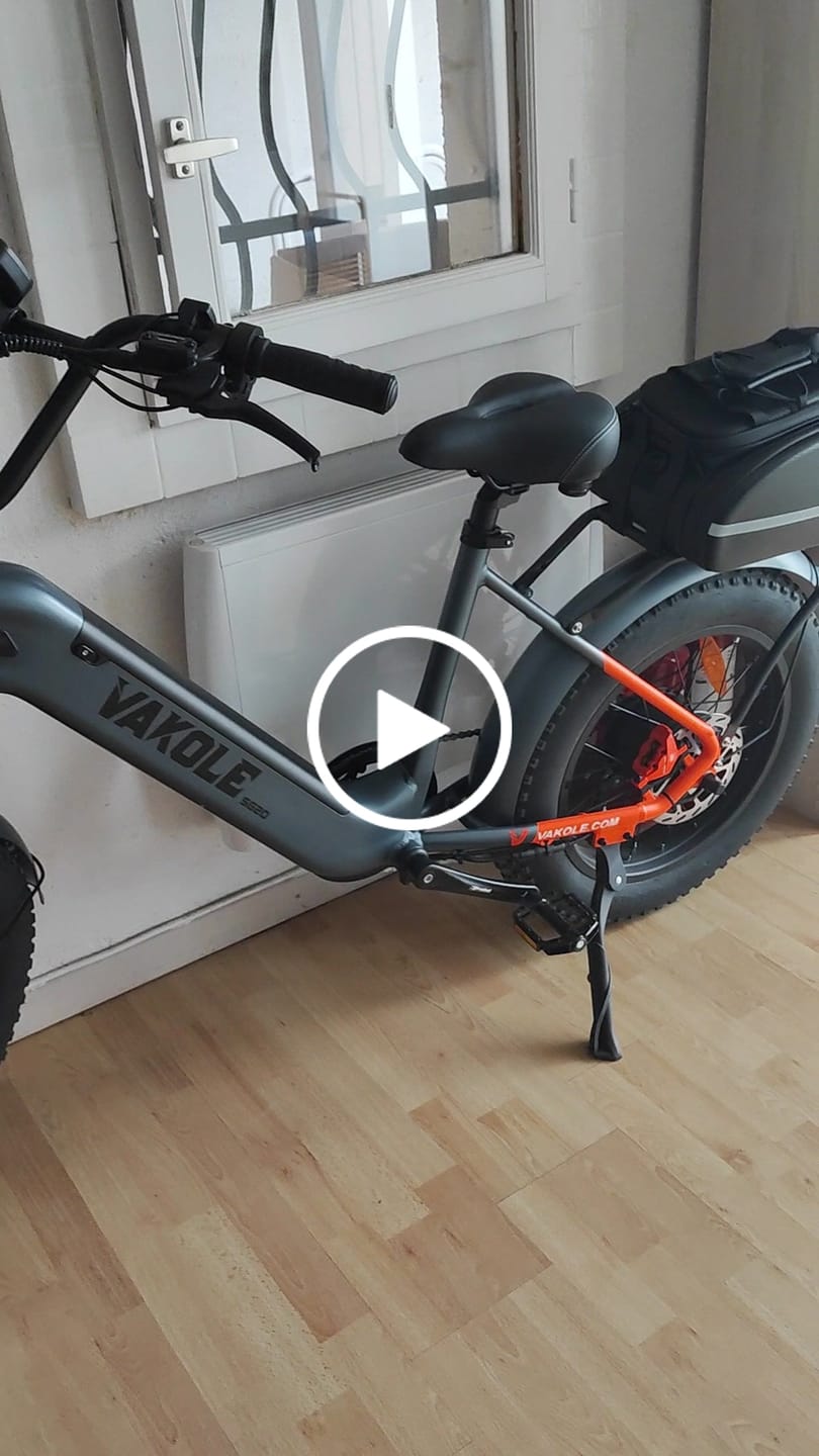 Customer video review of Vakole SG20 250W 20" Electric Fat Bike 691Wh Utlity E-bike 48V 14.4Ah Battery
