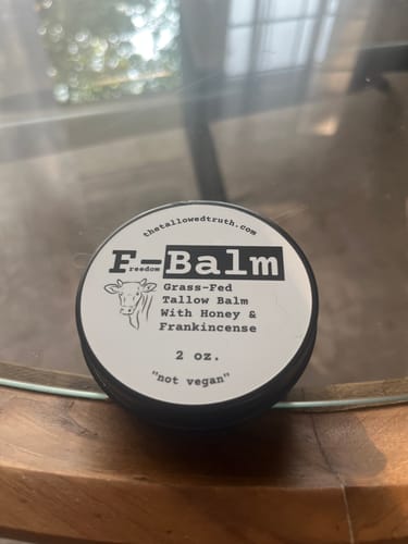 Customer photo review of F-Balm - Premium Anti-aging Tallow Balm - 2 oz.