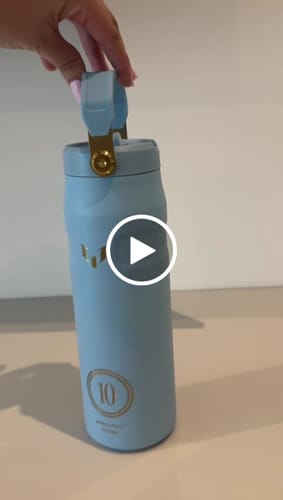 Customer video review of Messi x Stanley 1913 IceFLow™ Flip Straw 2.0 Bottle | 709ML