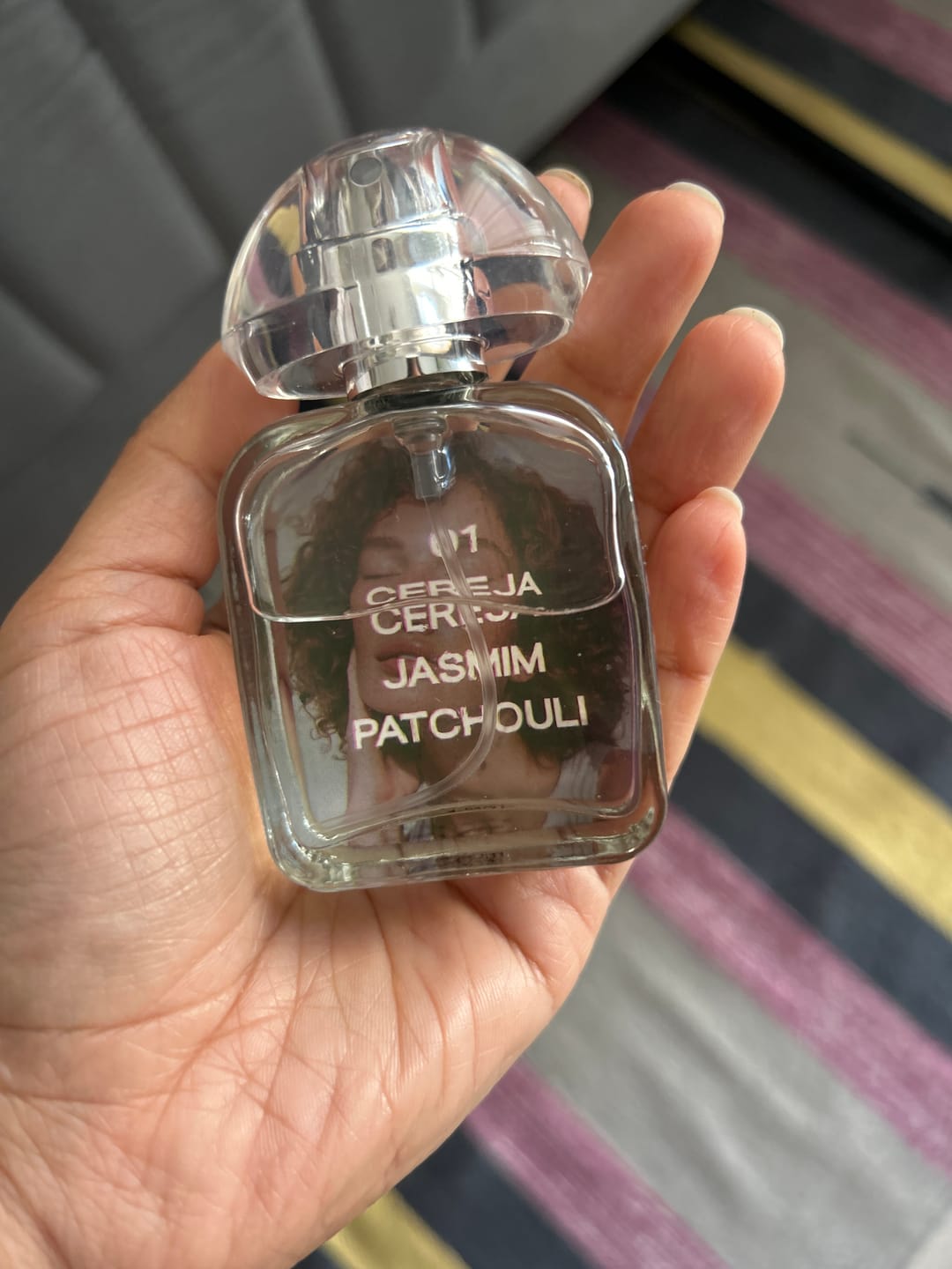 Customer photo review of Perfume Cabelo e Corpo #01
