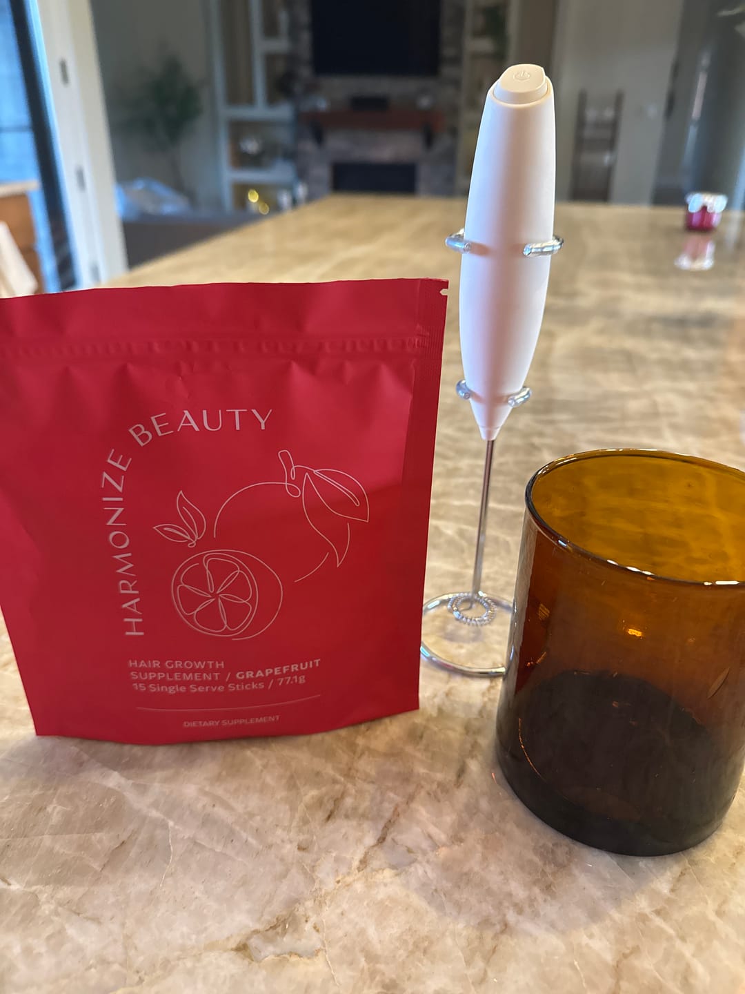 Customer photo review of 30 Day Hair Goals Supplement Bundle