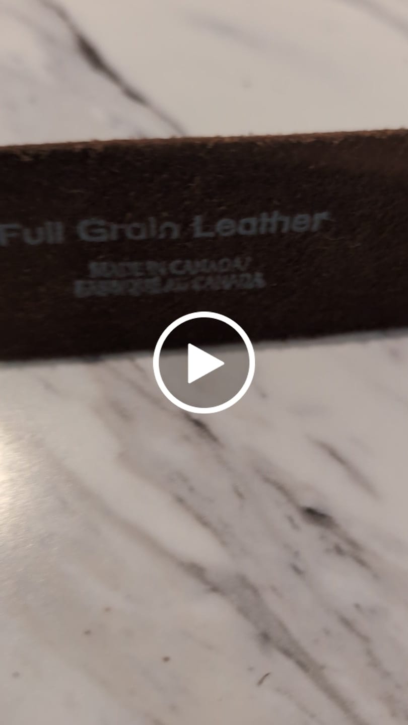Customer video review of The Pinnacle Belt - Brown 100 % Premium Leather Belt