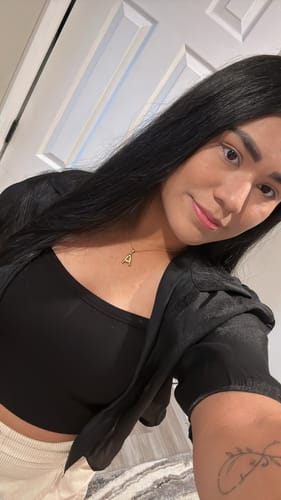 Customer photo review of Alphabet Necklace