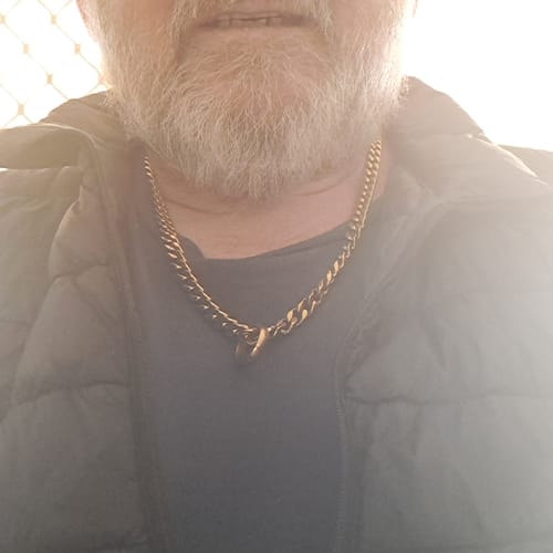 Customer photo review of Sterling Silver Curb Cuban Chain