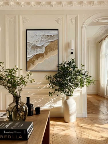 Customer review photo for Plaster Art Texture Painting #SG483