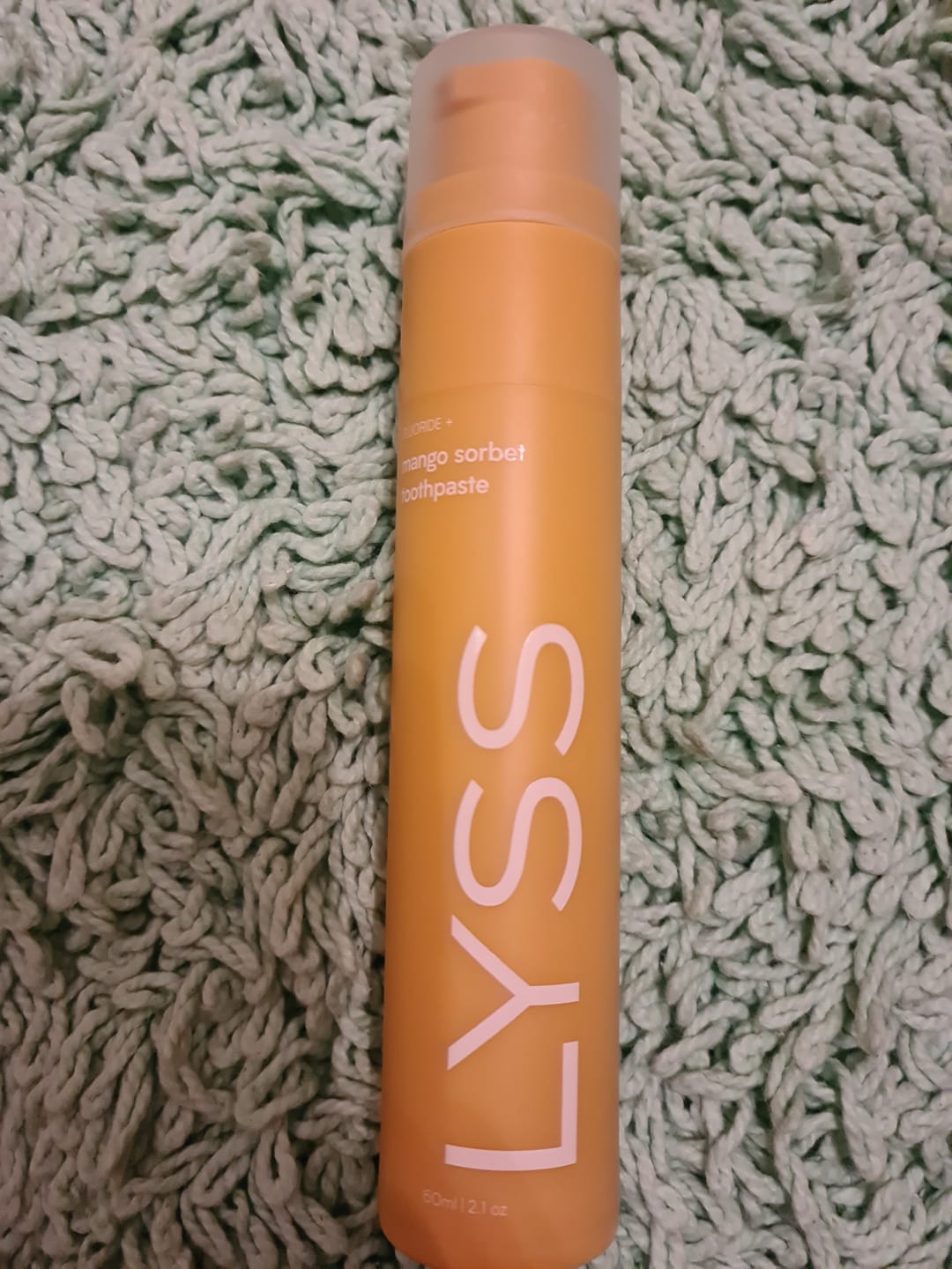 Customer photo review of Mango sorbet zubná pasta LYSS