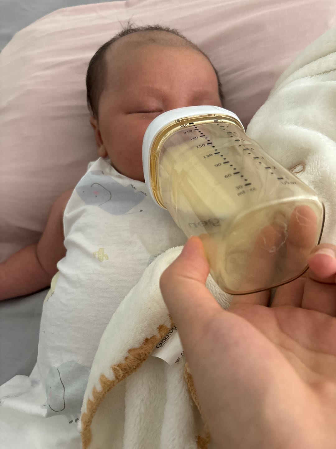 Customer photo review of Hegen Nipple Extra Slow Flow, 2-Pack (0 months)