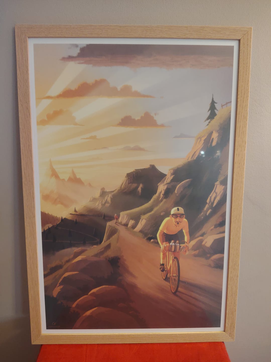 Customer photo review of Affiche "L'échappée du maillot jaune"