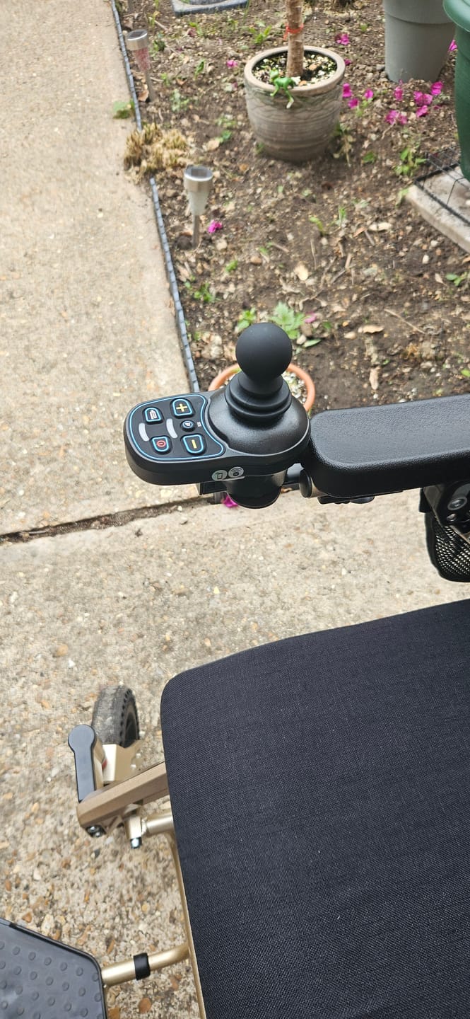 Customer photo review of Joystick light with USB for Electric Wheelchairs