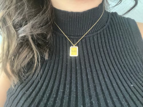Customer photo review of Eternal Engraving Kette 14K Vergoldet