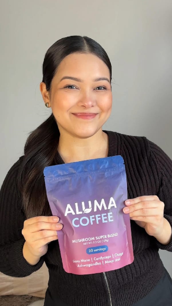 Customer photo review of ALUMA Mushroom Coffee