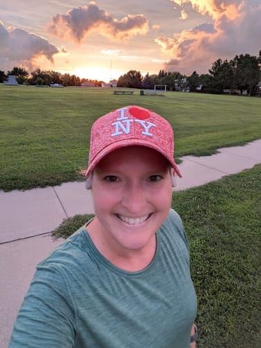 Customer photo review of Addie Short Sleeve Crew • Final Sale Deals! - Sea Mist