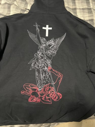 Customer photo review of SAINT MICHAEL Hoodie
