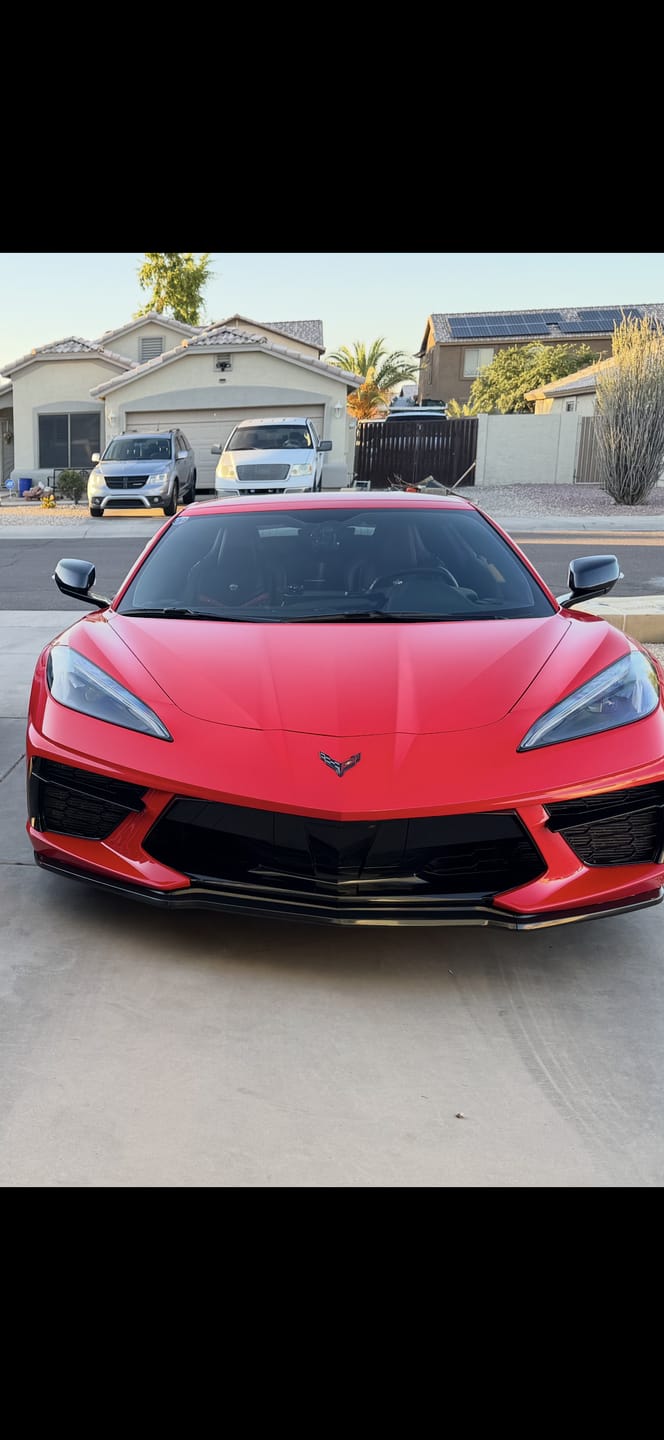 Customer photo review of Corvette C8 Rear Bumper Add-On Diffuser Splitter Lip