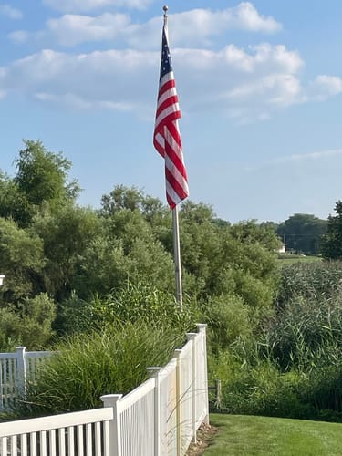 Customer photo review of 5' x 8' American Flag
