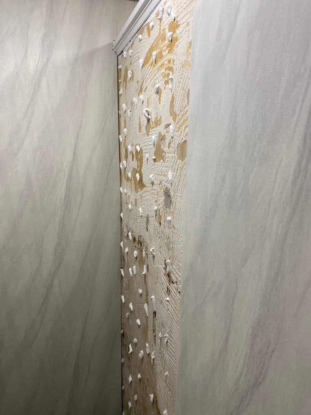 Customer photo review of 10mm Ocean Grey Ultra Matt Shower Panel 1M x 2.4M