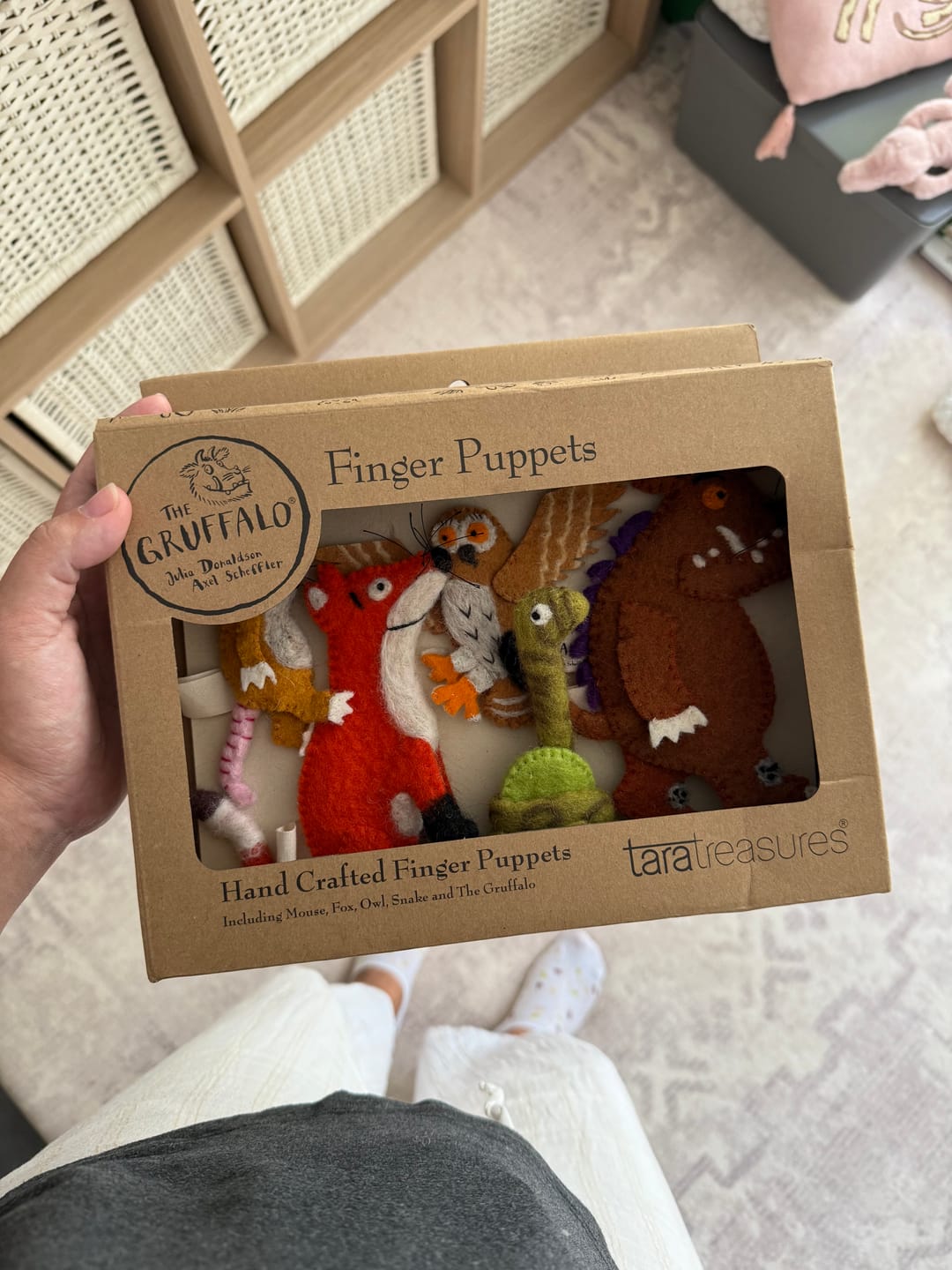 Customer photo review of The Gruffalo® Finger Puppets Set