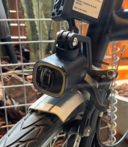 Customer photo review of VTG 1000 BROMPTON FOLDING BIKE LIGHT