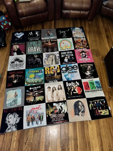 Customer photo review of Classic T-Shirt Blanket