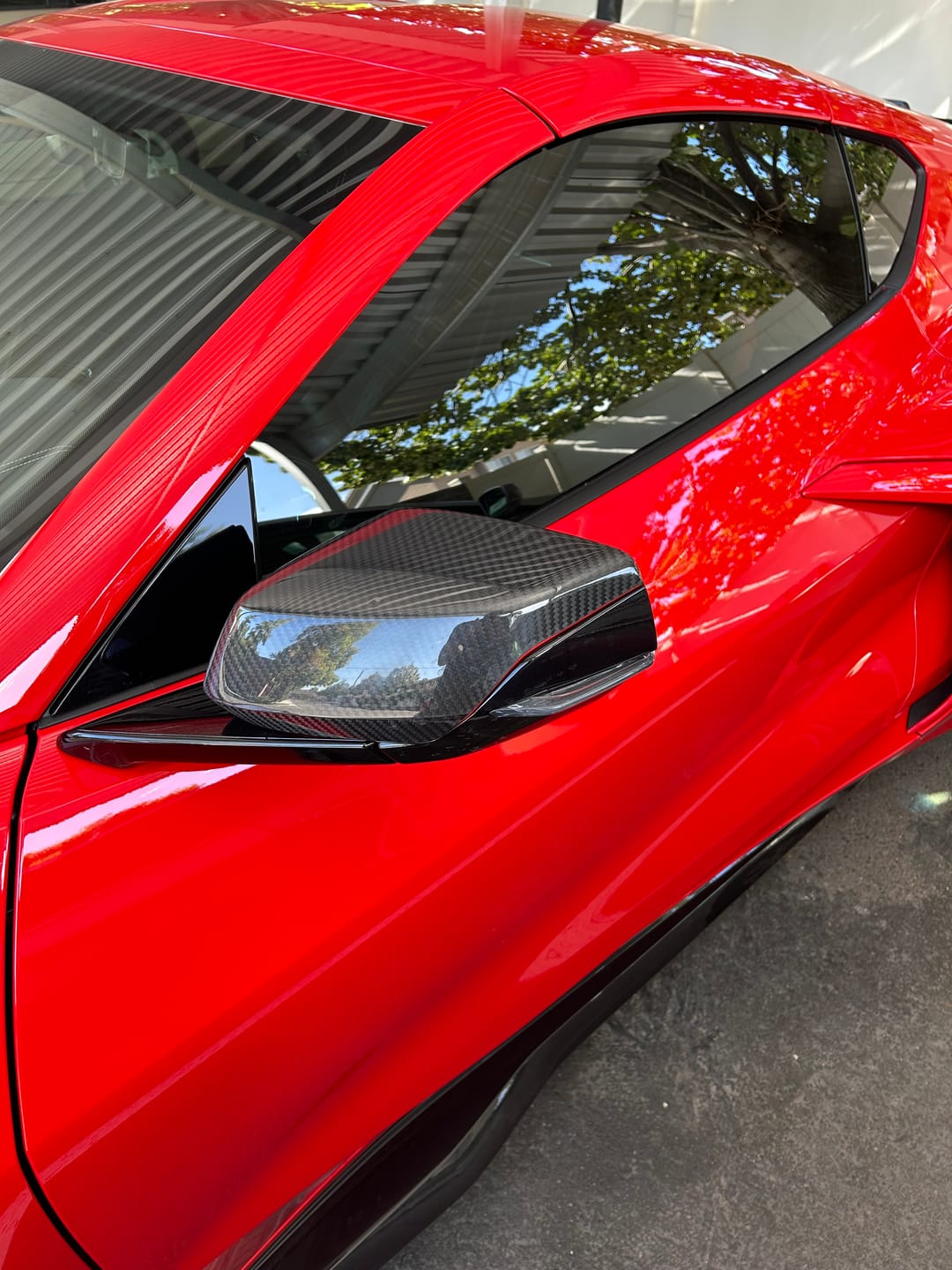 Customer photo review of Chevrolet Corvette C8 Upper Mirror Covers