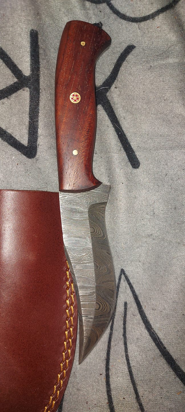 Customer photo review of Mystery Damascus Knife