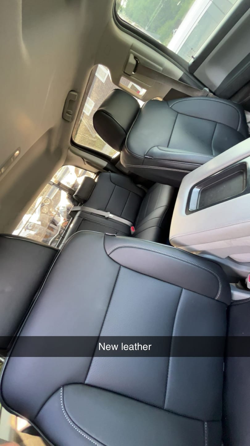 Customer photo review of 2014-18 Chevrolet Silverado Custom Leather Seat Covers