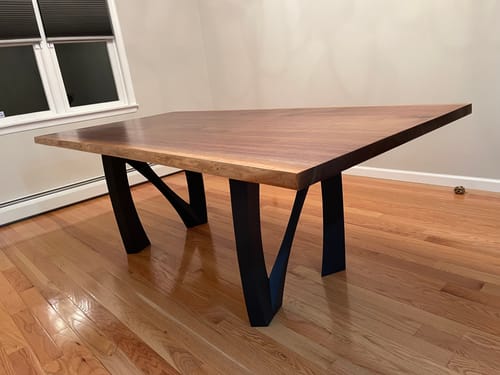 Customer photo review of Furniture Legs 407 Norah 28H Metal DIY Dining Table Legs