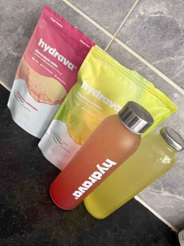 Customer photo review of Frosted Hydrava Bottle