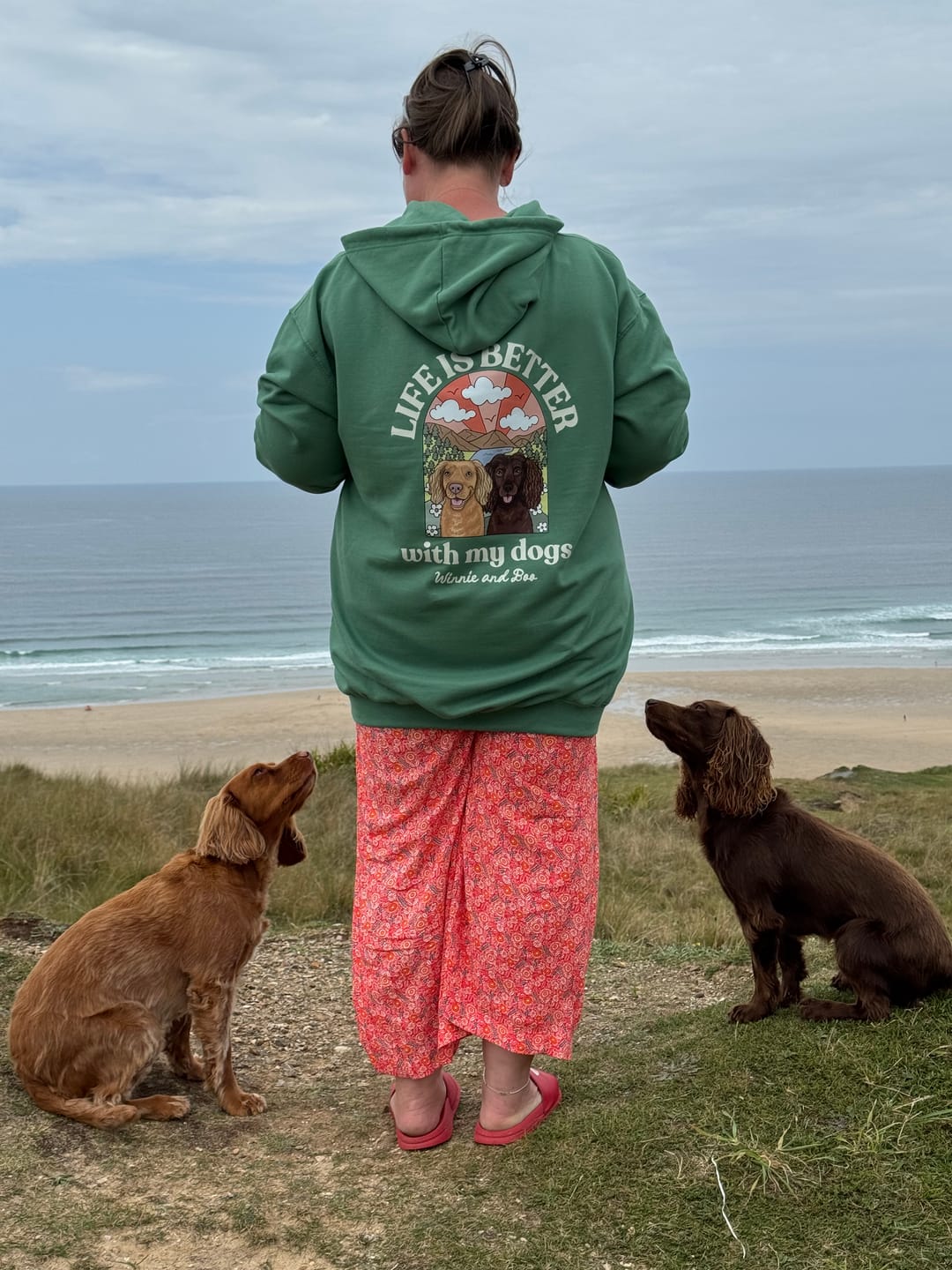Customer photo review of Personalised Life is Better with your dog Hoody