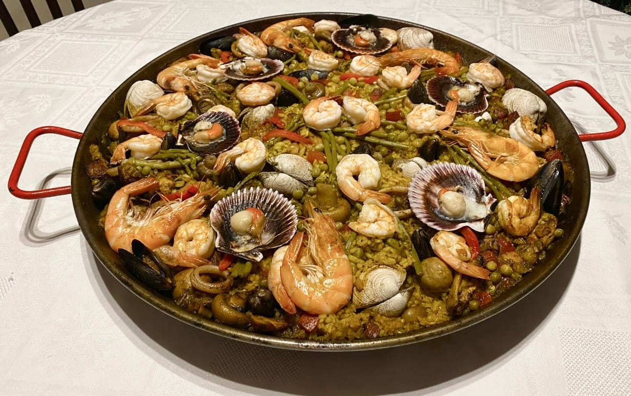 Customer photo review of Paella tradicional 10 a 18 personas