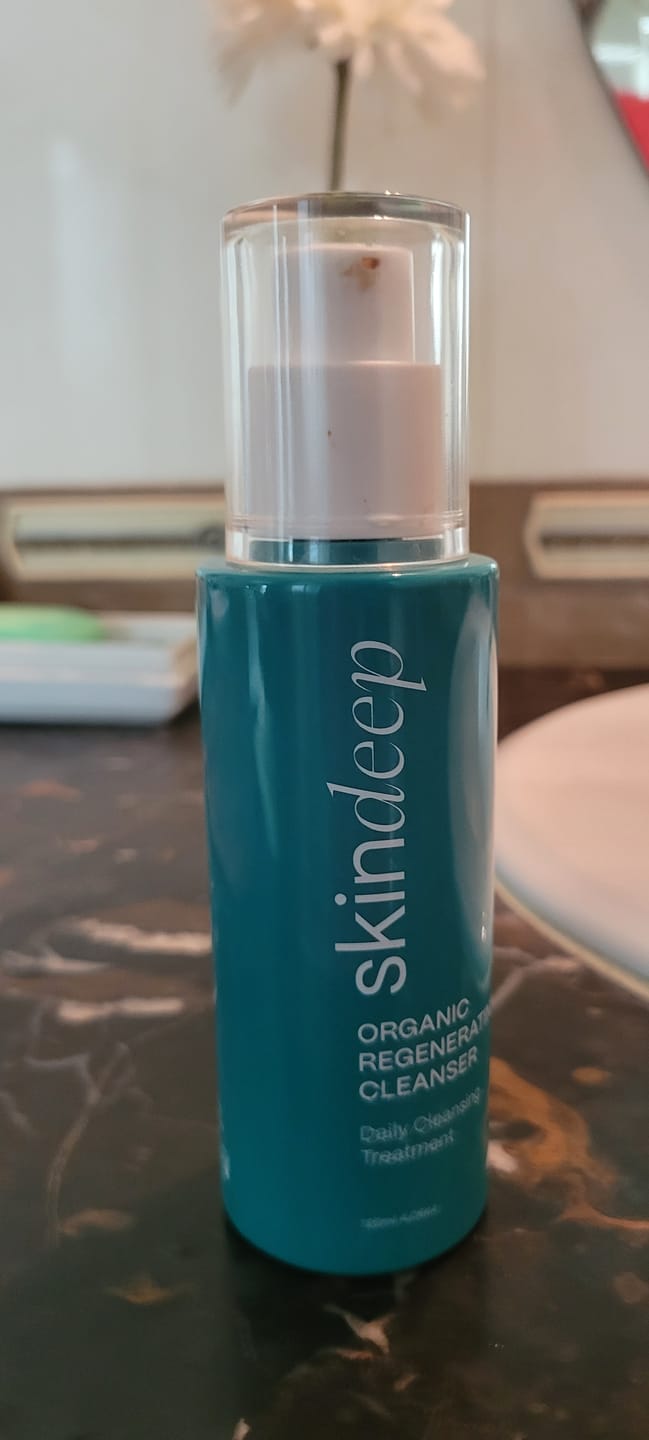 Customer photo review of ORGANIC REGENERATING FACE WASH - Daily Cleansing Treatment