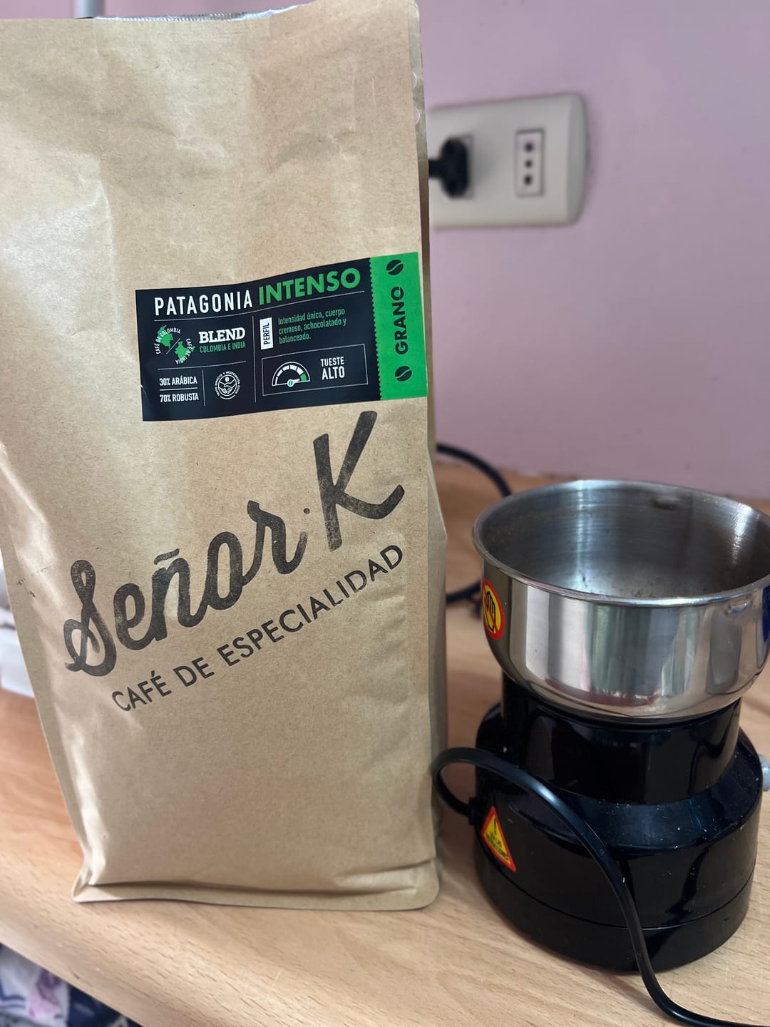 Customer photo review of Blend Patagonia Intenso Bolsa 1 KG | GRANO ENTERO